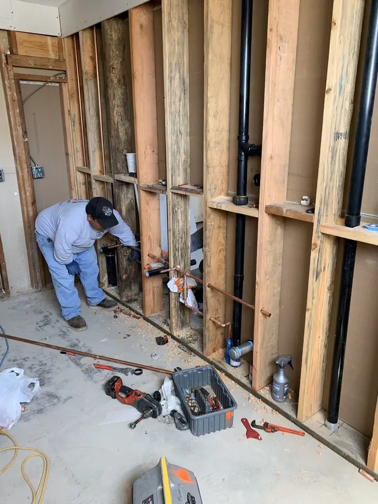 Commercial rough-in plumbing for Water Heater Replacement in Chippewa Falls